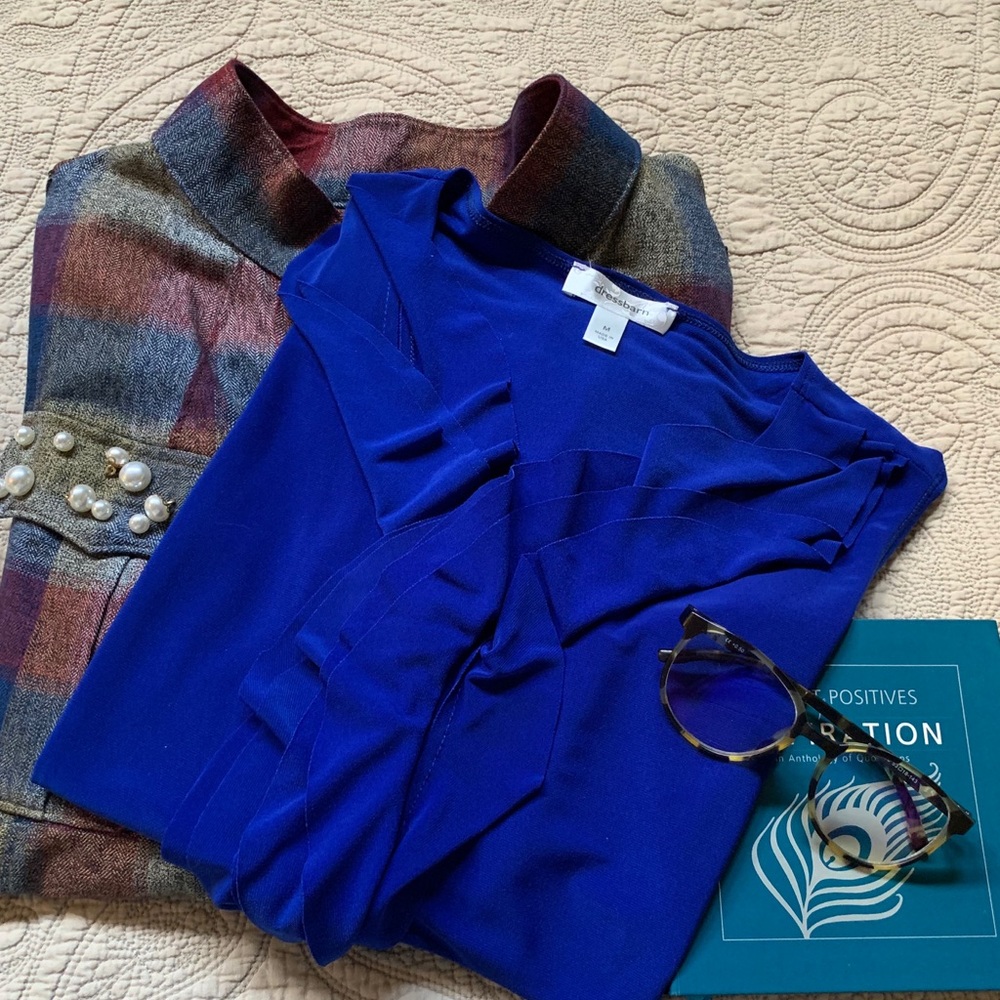 Cobalt blue top